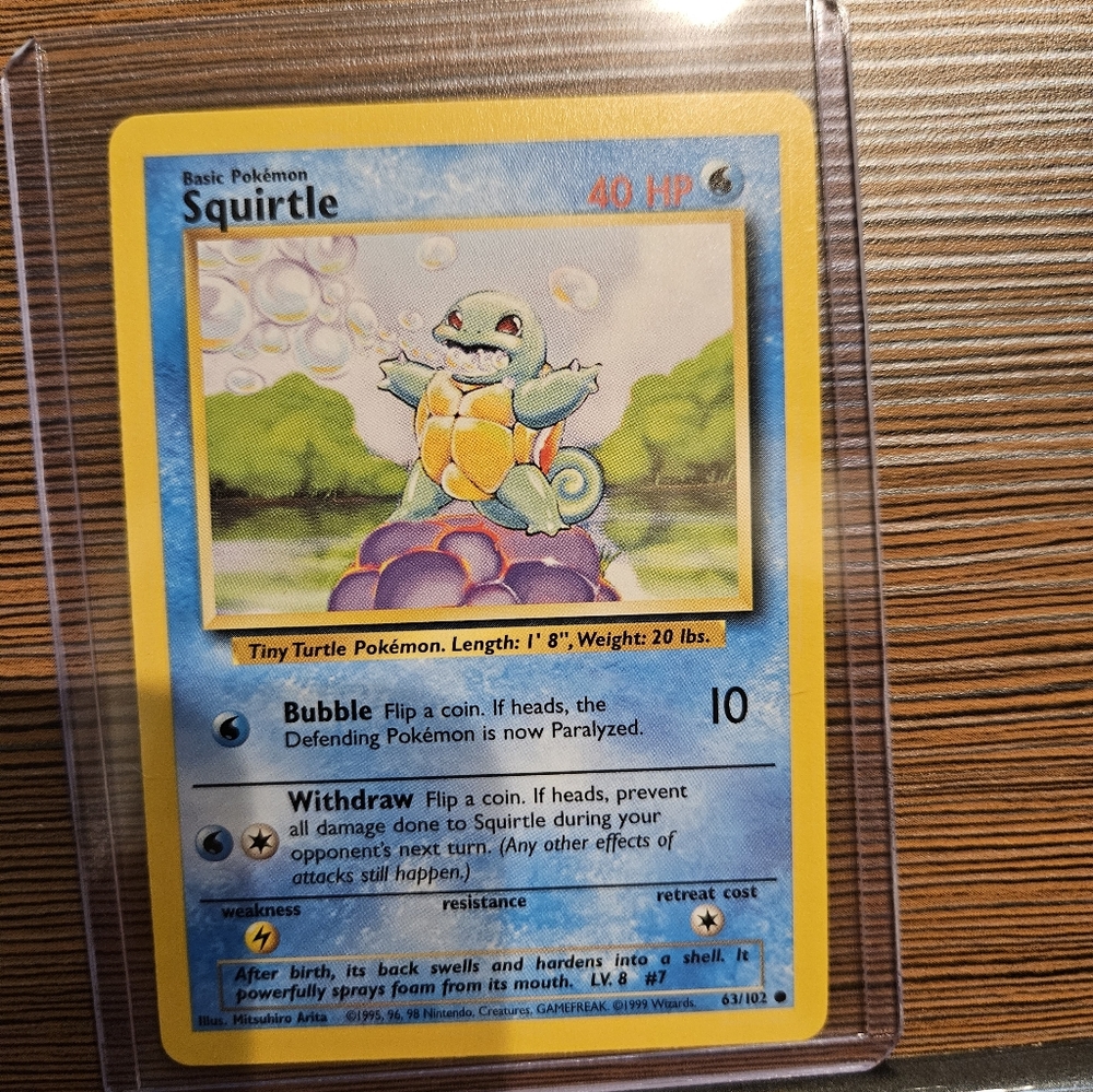 Squirtle 63/102 Base Set Pokémon Card